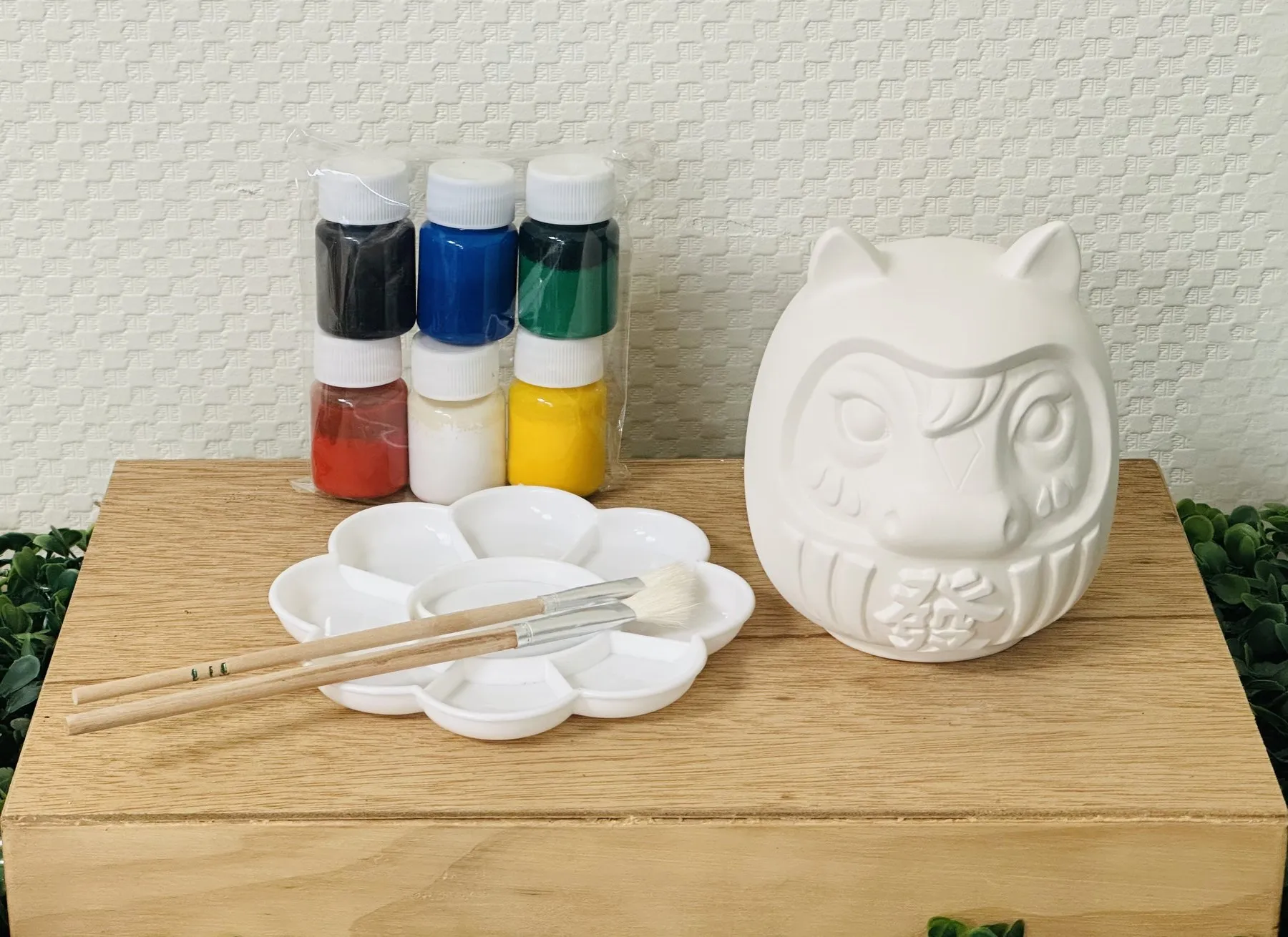 馬上發陶瓷彩繪 DIY 白坯 存錢筒材料組 (含彩繪材料)八塗文創